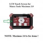 LCD Touch Screen Replacement for MATCO TOOLS MAXIMUS 3.0